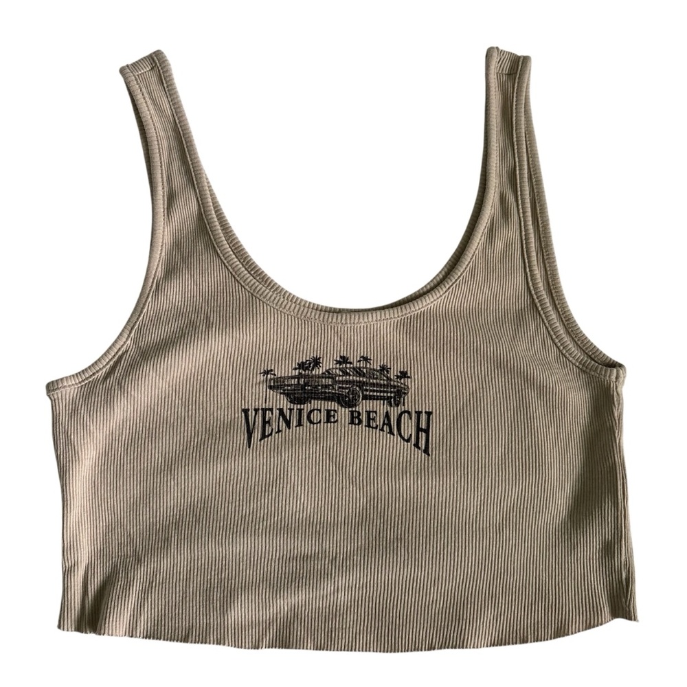 💥 Garage | Graphic Venice Beach Cropped Tank Top